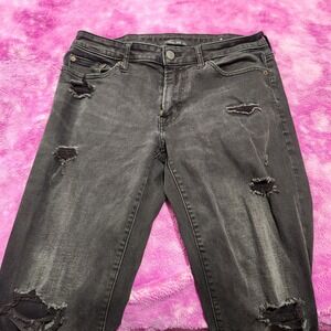 American Eagle Jeans Men's‎ 30x32 Slim Fit Distressed Black Ne(x)t Level Flex